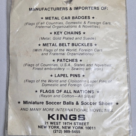 Vintage King's Patches Lion Sew On Patch, Embroidery, 4" x 3", 70s/80s NOS New - Picture 4 of 6